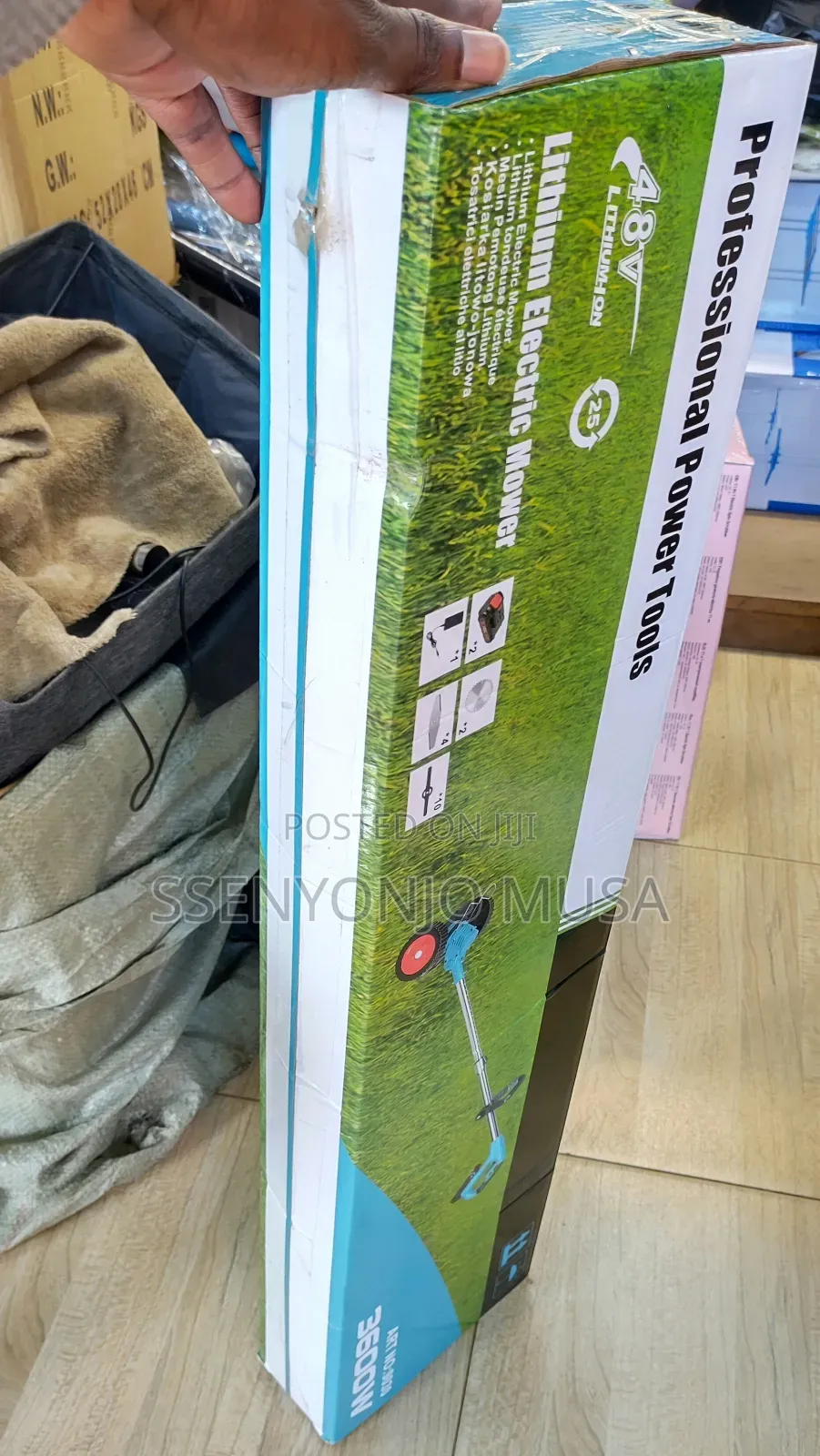 48v 25ah Lithium-Ion Electric Grass Cutter Mower 3600w -