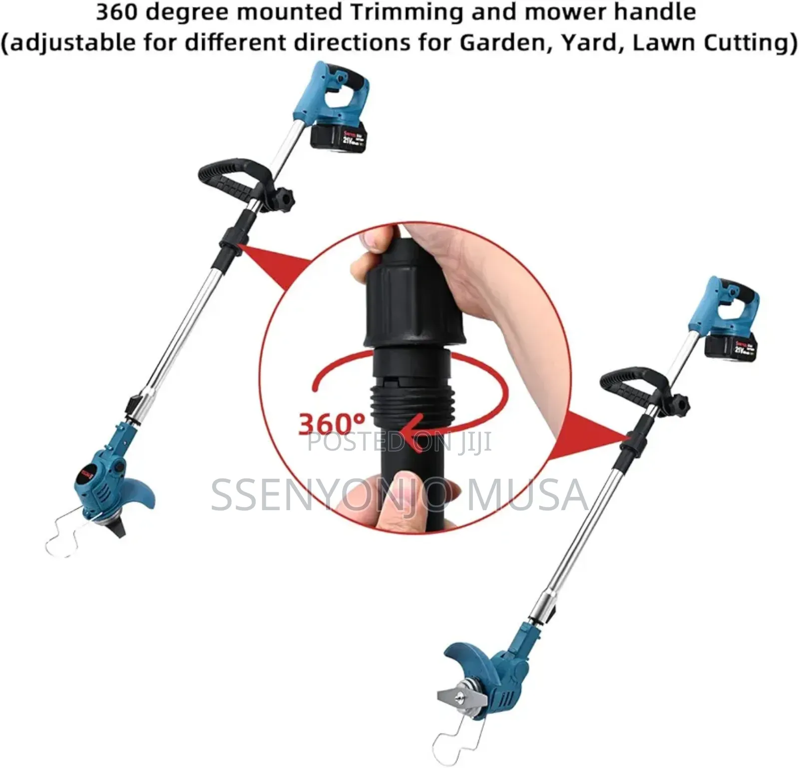 48v 25ah Lithium-Ion Electric Grass Cutter Mower 3600w -