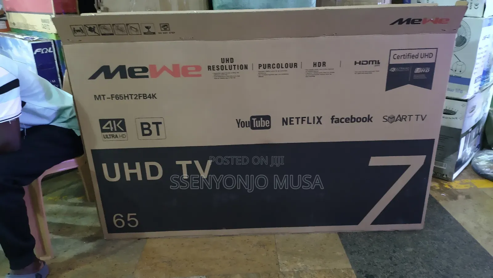 Mewe 65" Uhd Smart Tv Mt-F65ht2fb4k