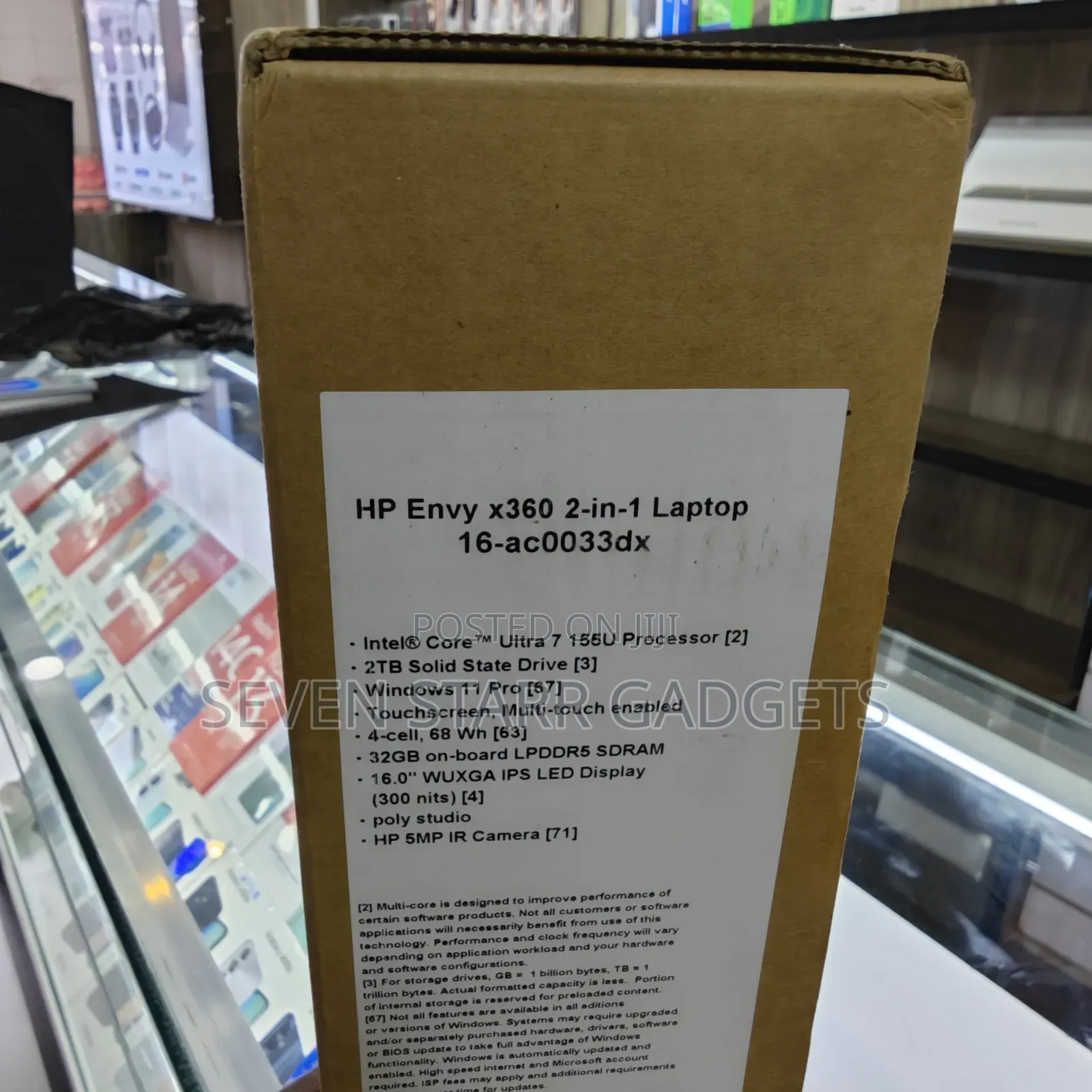 New Laptop HP Envy X360 32GB Intel Core Ultra 7 SSD 2T
