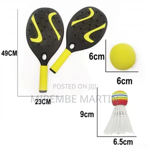 Woopie Rackets With Ball and Basket - Beach and Garden Set