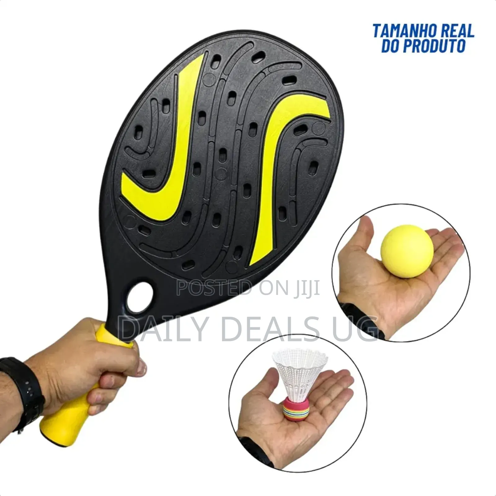 Set of 2 Rackets , Ball Shuttlecock Beach Tennis Beach