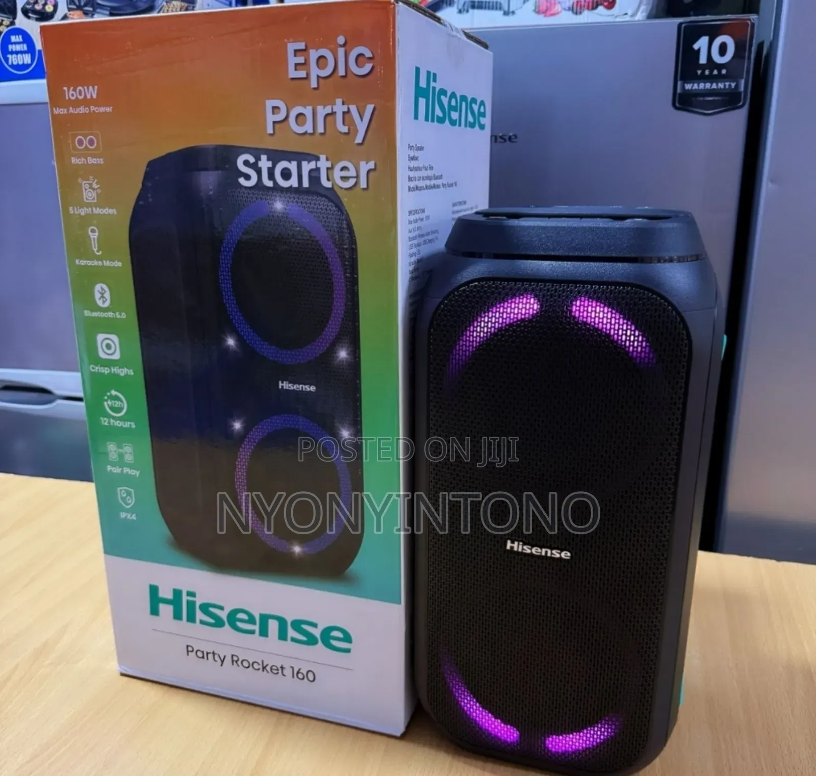 Hisense 160w Rechargeable Bluetooth Party Rocker