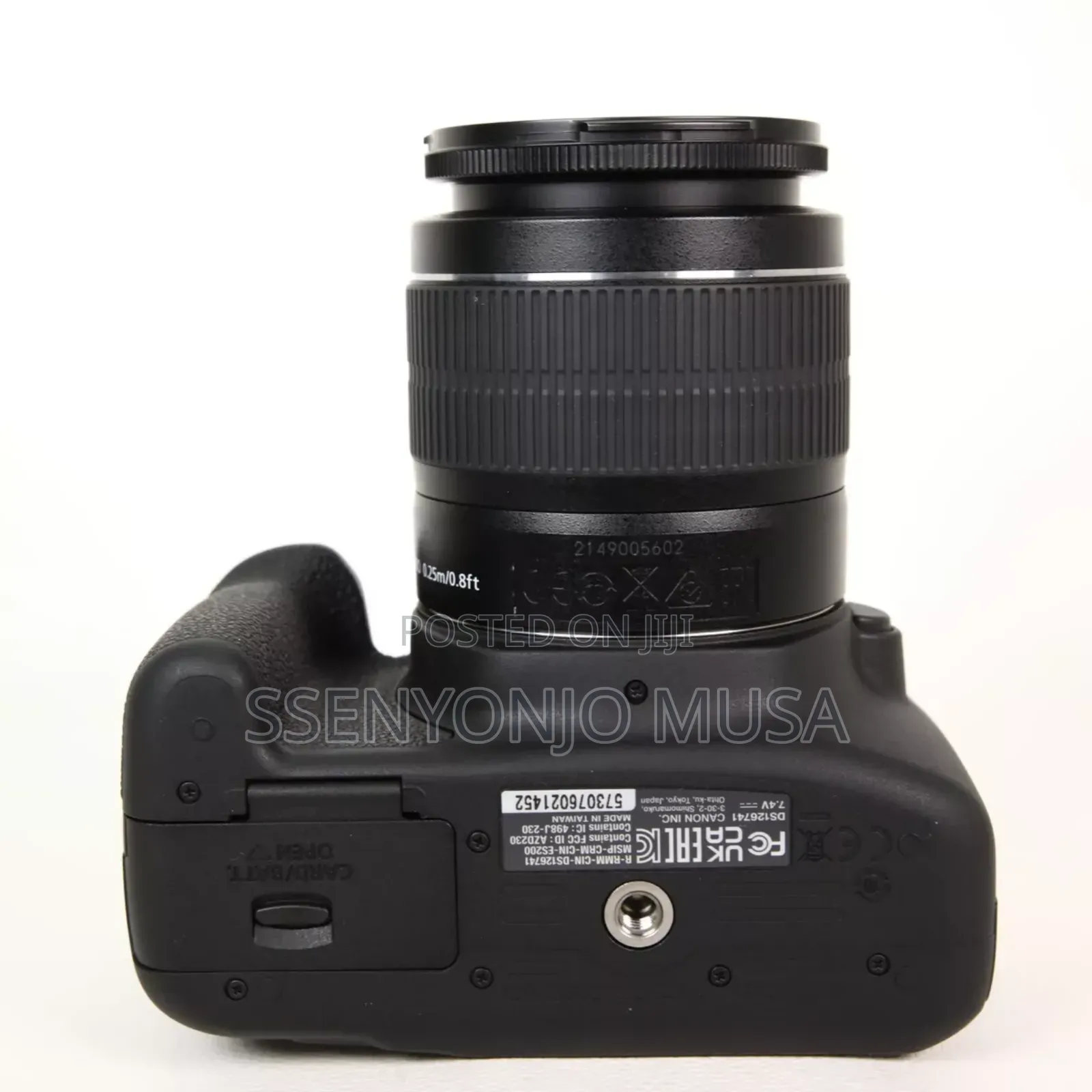 Canon Eos 2000d 24.1mp Digital SLR Camera-Black (18-55mm Lens