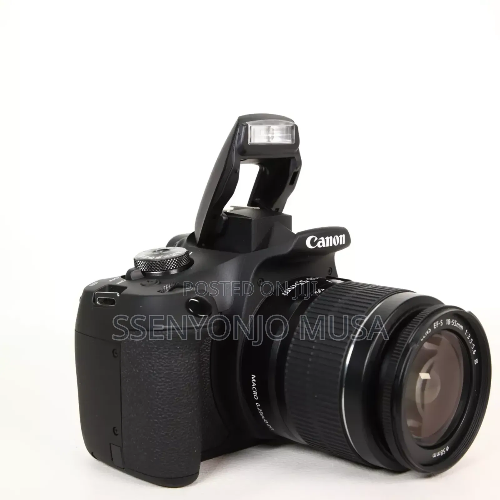 Canon Eos 2000d 24.1mp Digital SLR Camera-Black (18-55mm Lens