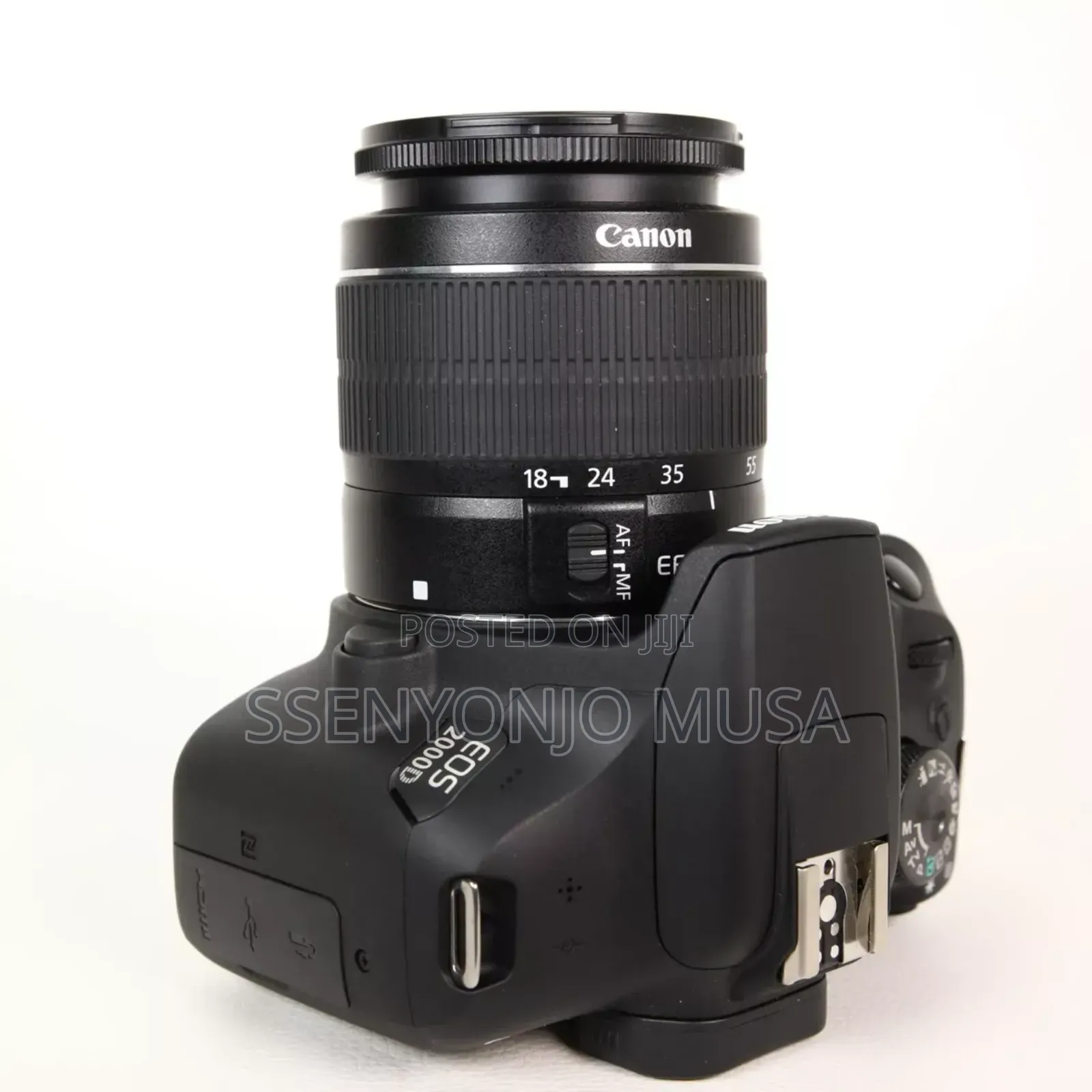 Canon Eos 2000d 24.1mp Digital SLR Camera-Black (18-55mm Lens