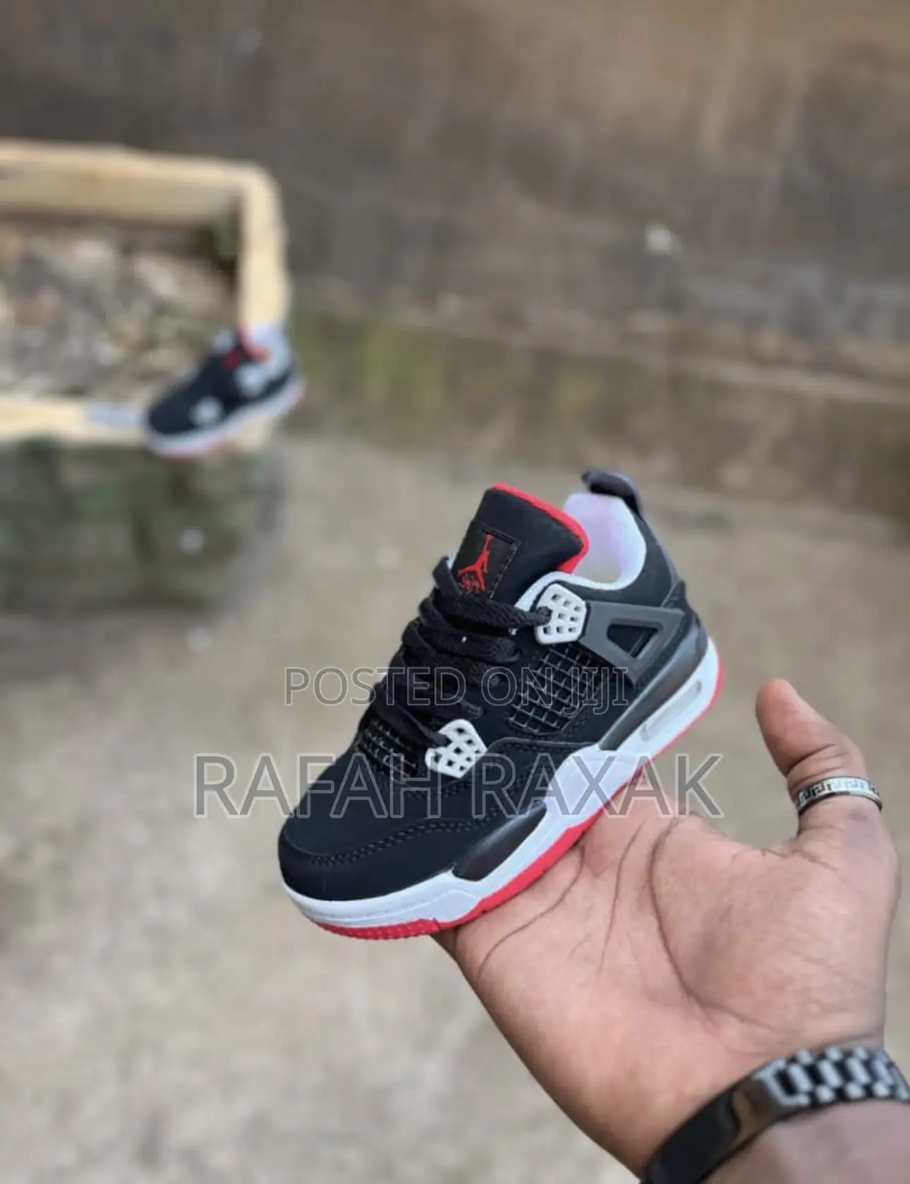 Original Kid’S Nike Air Jordan 4 Retro “Bred” Kid’S Sneakers