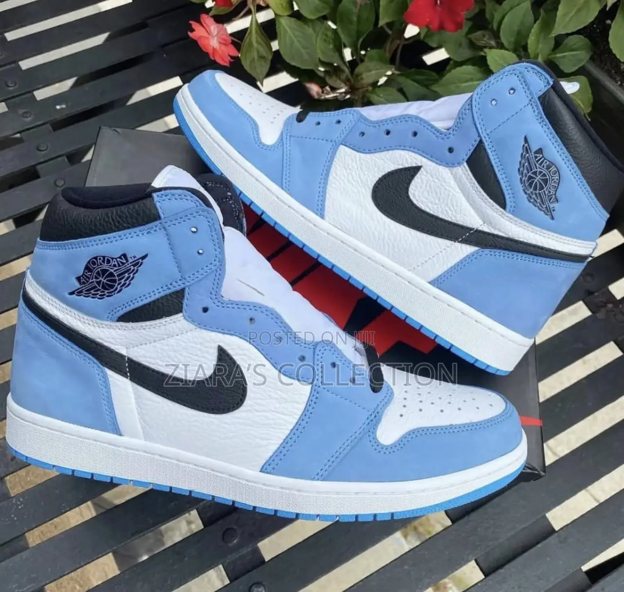 University Blue Jordan 1 Unisex Sneakers