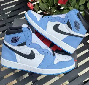 University Blue Jordan 1 Unisex Sneakers