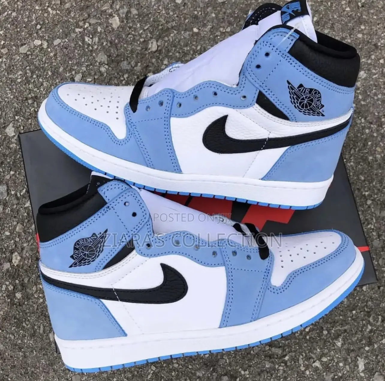 University Blue Jordan 1 Unisex Sneakers