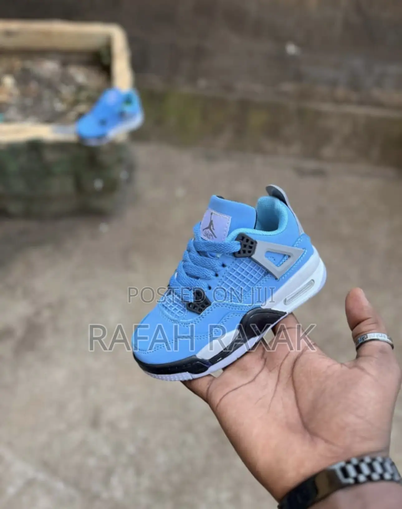 Kid’S Nike Air Jordan 4 Retro University Blue Kid’S Sneakers