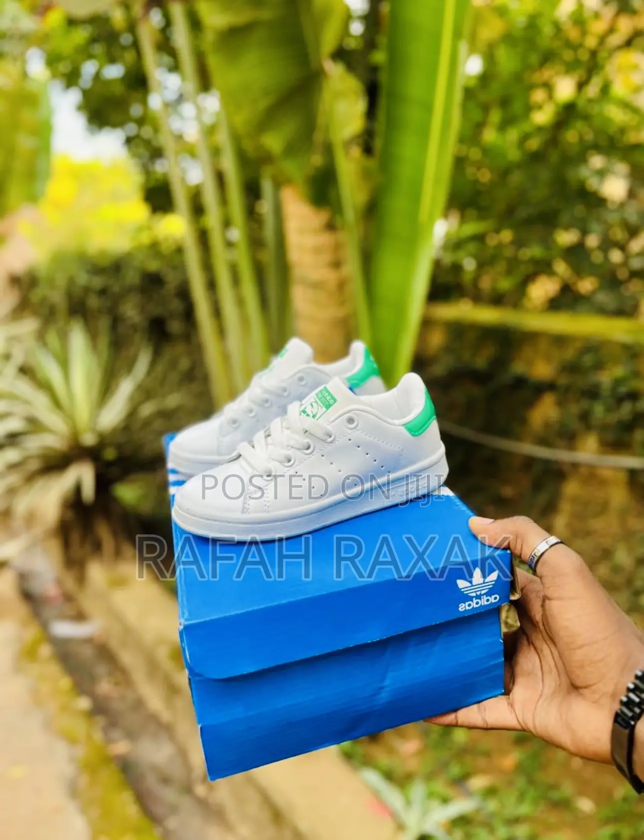 Original White/Green Kid’S Adidas Stan Smith Kid’S Sneakers