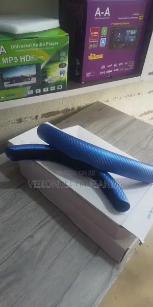 Carbon Fibre Blue Car Wheel Covers