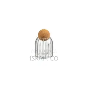 3 Pack Glass Cookie Jar With Airtight Seal Ballcork Wood Lid
