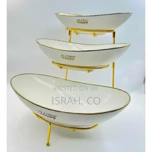Metal Rack Porcelain Fruit Stand Storage Holder for Kitchen