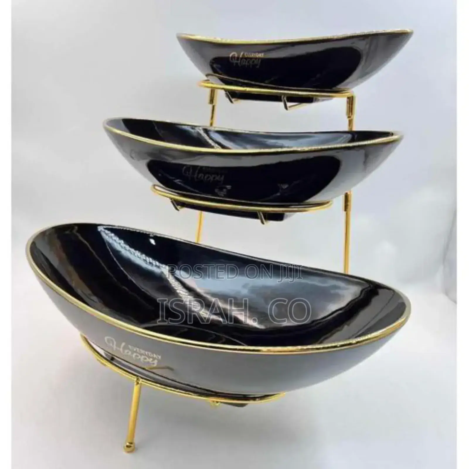 Metal Rack Porcelain Fruit Stand Storage Holder for Kitchen
