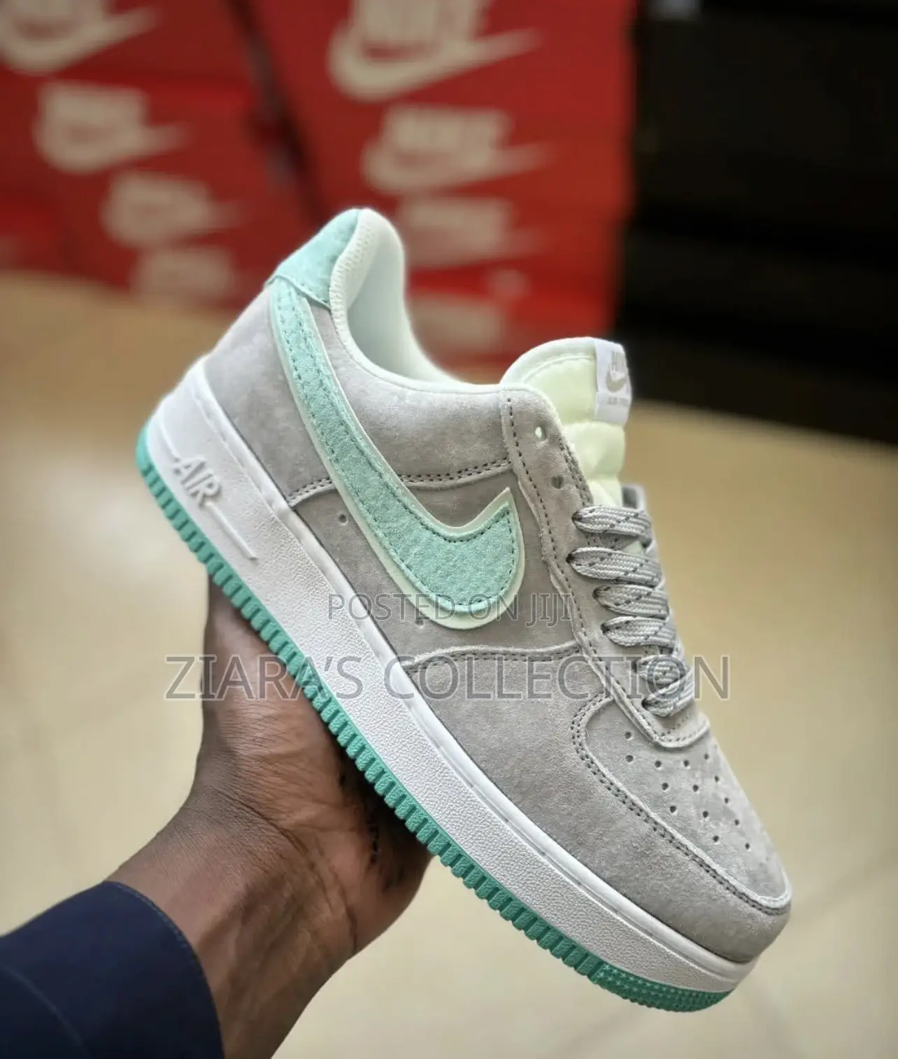 Gray Nike Air Force 1 Sneakers