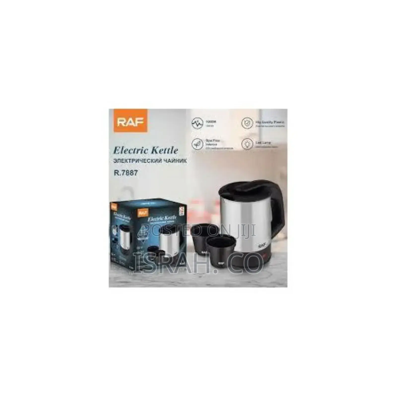 Raf 0.5l Stainless Steel Travel Electric Kettle Portable