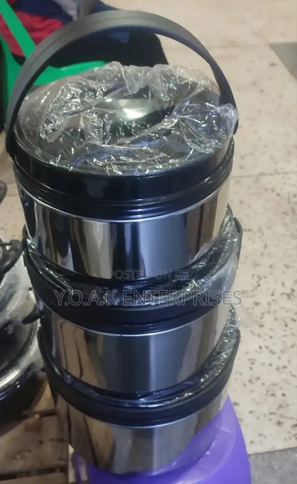 Commercial Stainless Steel Food Flask Set 3pcs