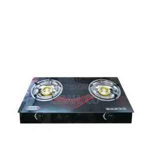2 Burner Tempered Glass Work Top Gas Stove Cooker Hot Plate-