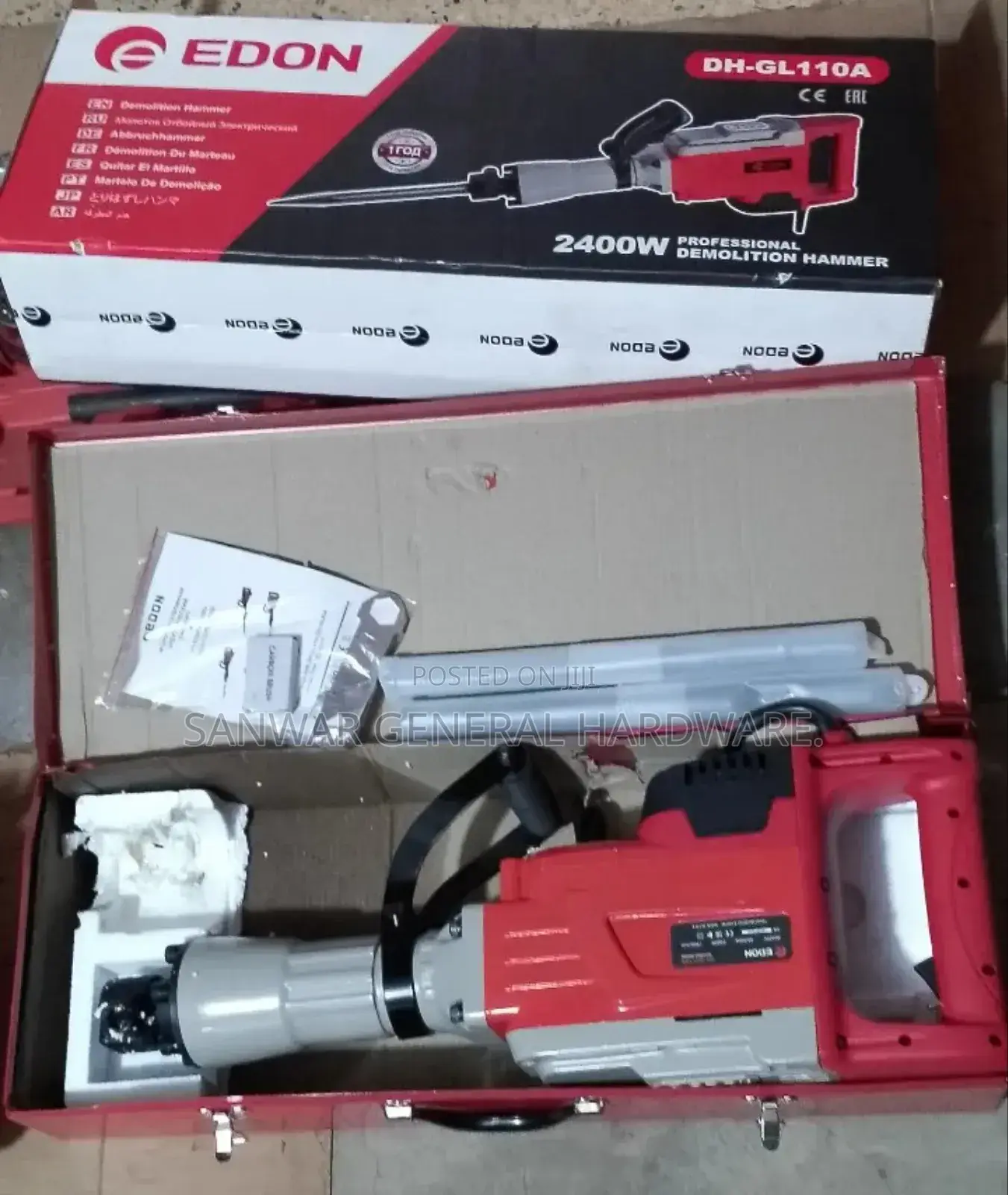 Dh-Gl-110a Breaker/Demolition Hammer(2400w)-21kgs