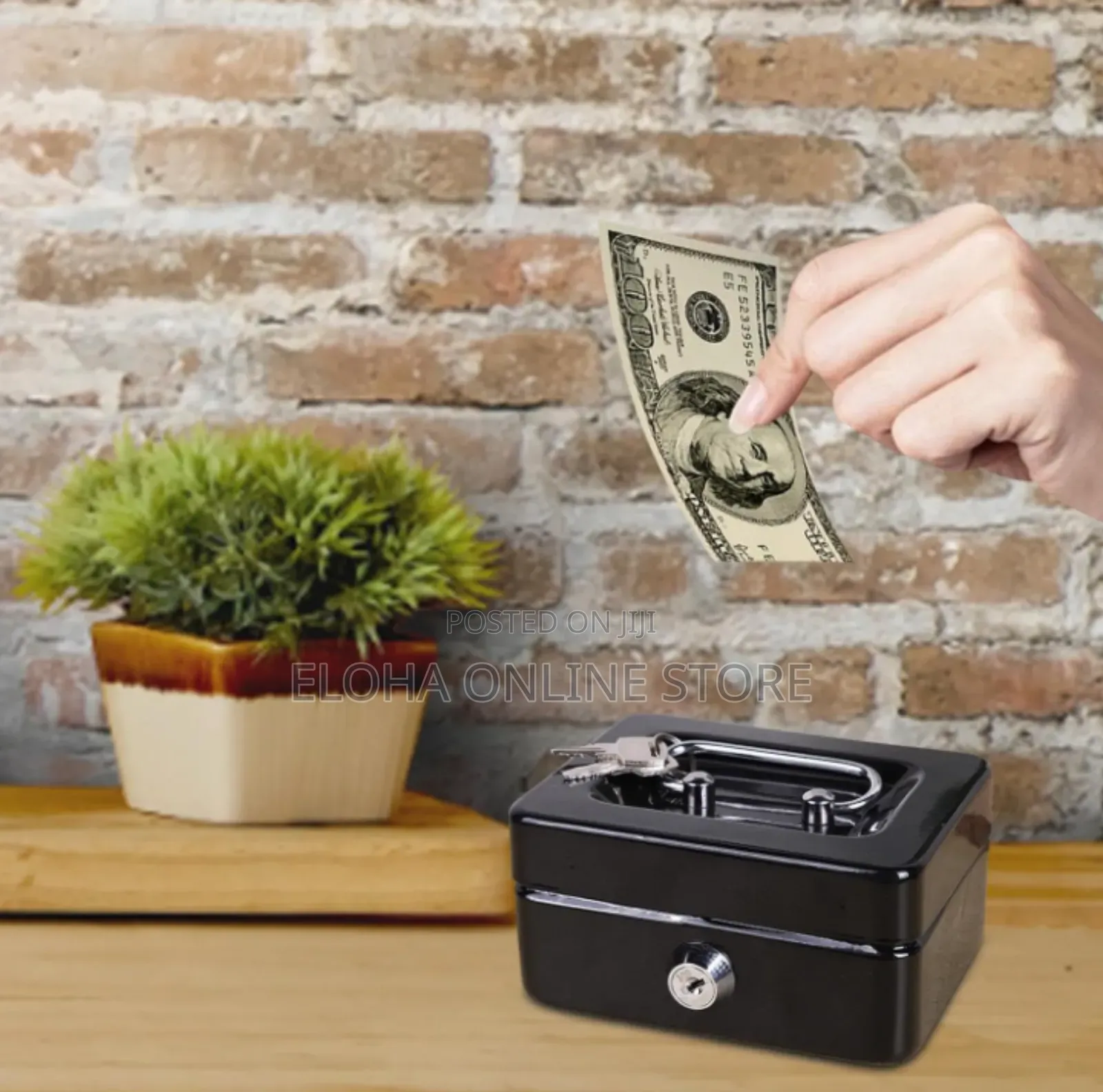Portable Robust Metal Cash Box