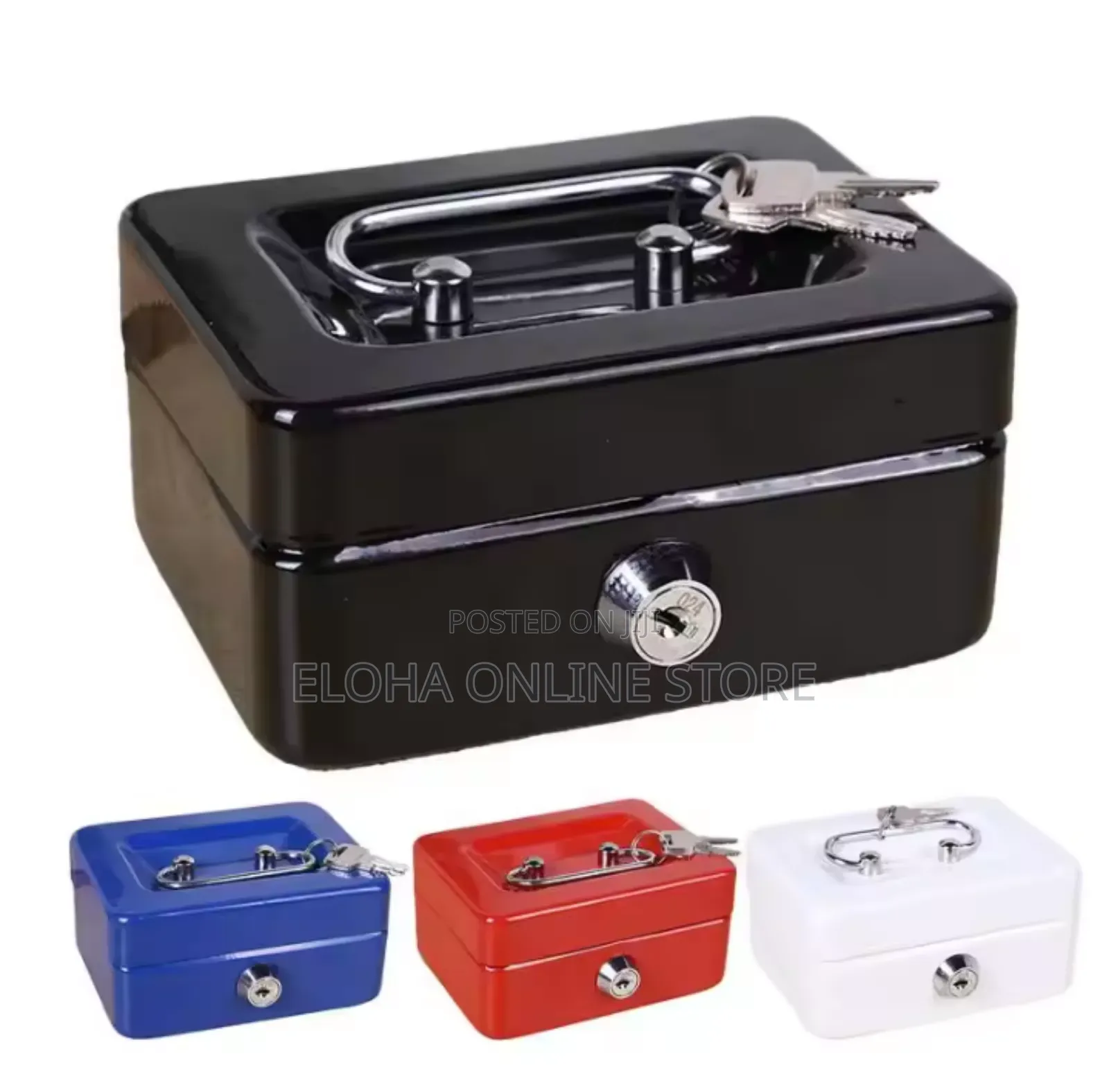 Portable Robust Metal Cash Box