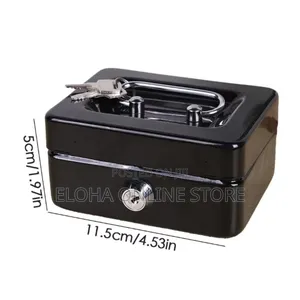 Portable Robust Metal Cash Box