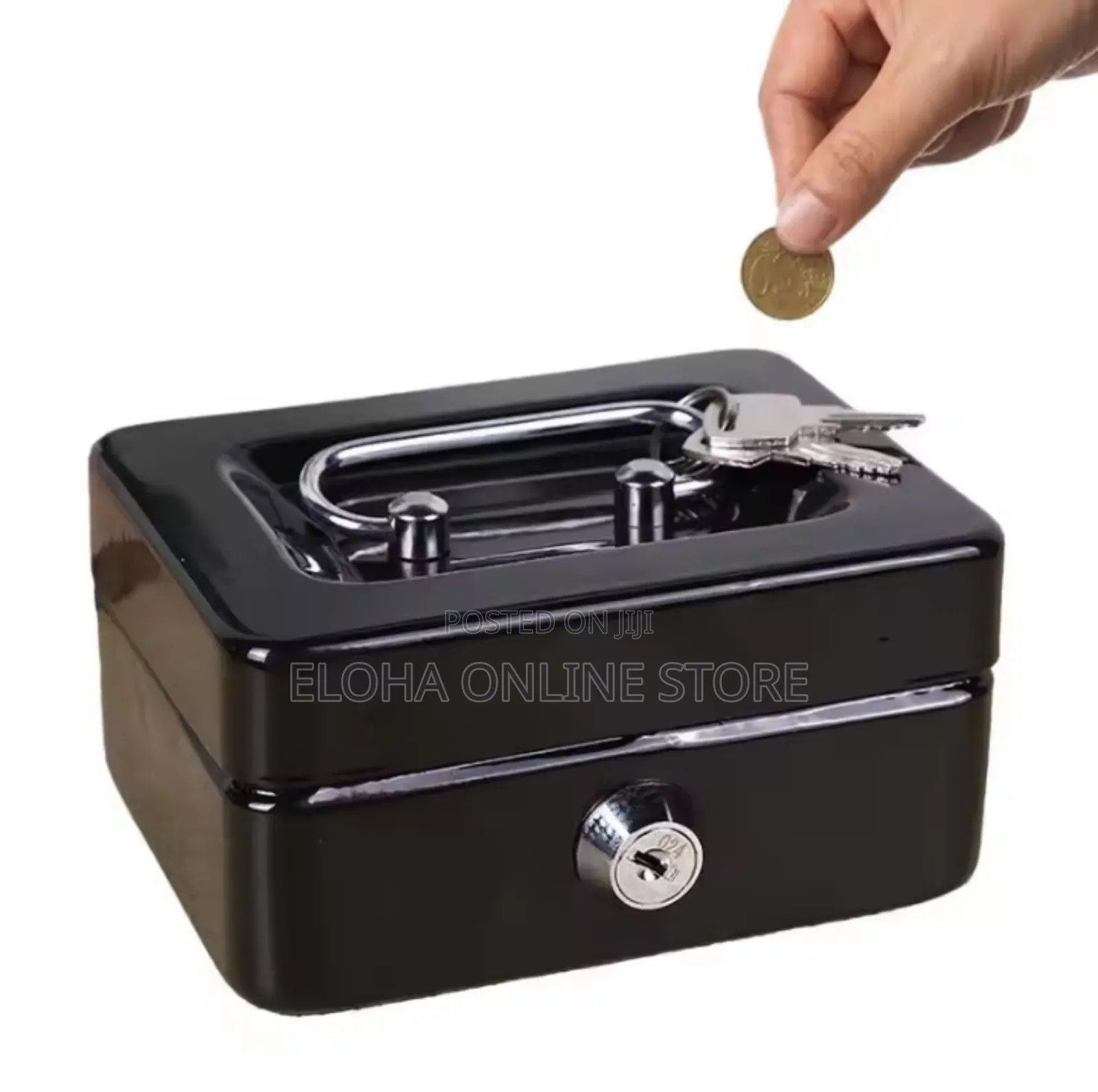 Portable Robust Metal Cash Box