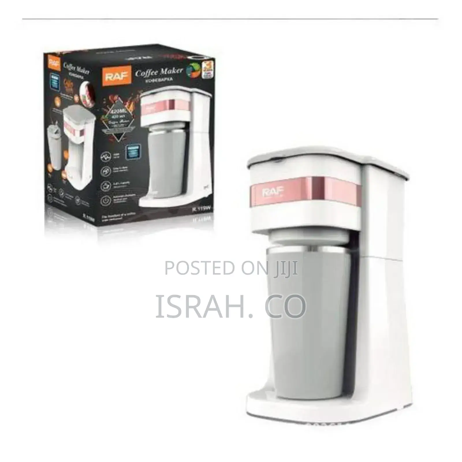 Raf Automatic 4 Cup Espresso Drip Coffee Maker Machine 700wt