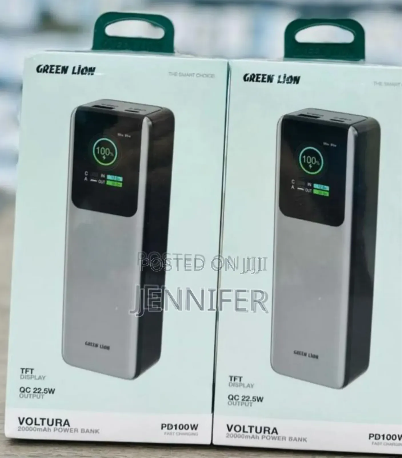 Green Lion Voltura 20000mah Power Bank Pd100w