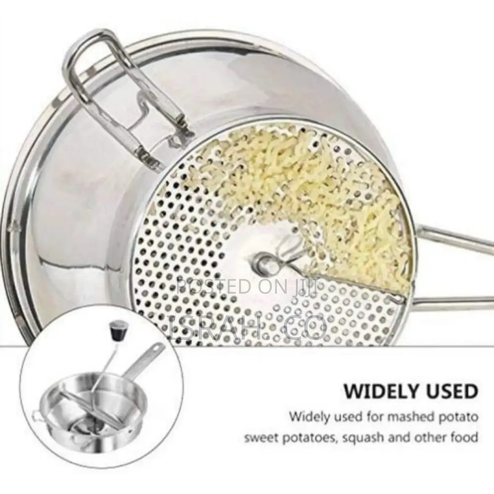 Potato Masher Food Mill for Straining Grating Fruits