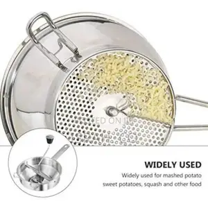 Potato Masher Food Mill for Straining Grating Fruits