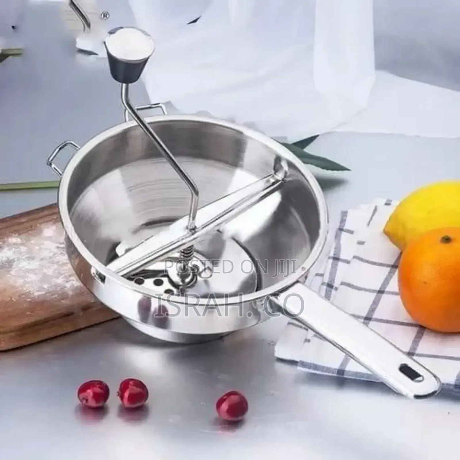Potato Masher Food Mill for Straining Grating Fruits