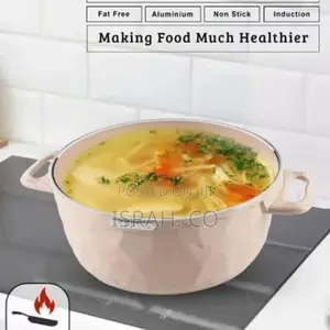 Aluminum Cooking Casserroles Saucepan Set Pink