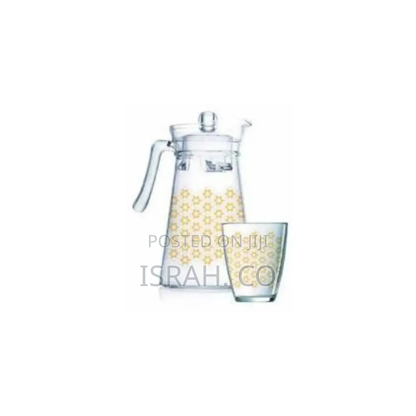 Luminarc 7 Pieces of Neo+Kone Golden Flower Maze Drink Set 6