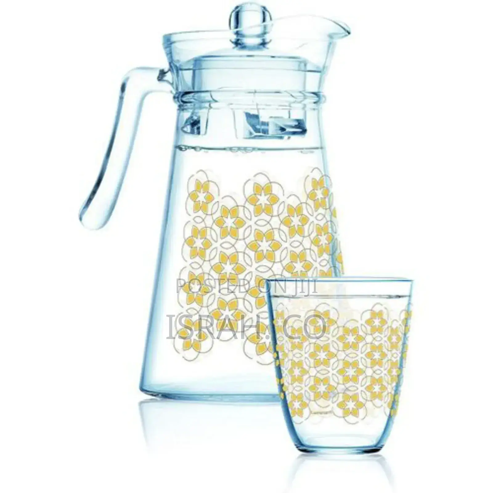 Luminarc 7 Pieces of Neo+Kone Golden Flower Maze Drink Set 6