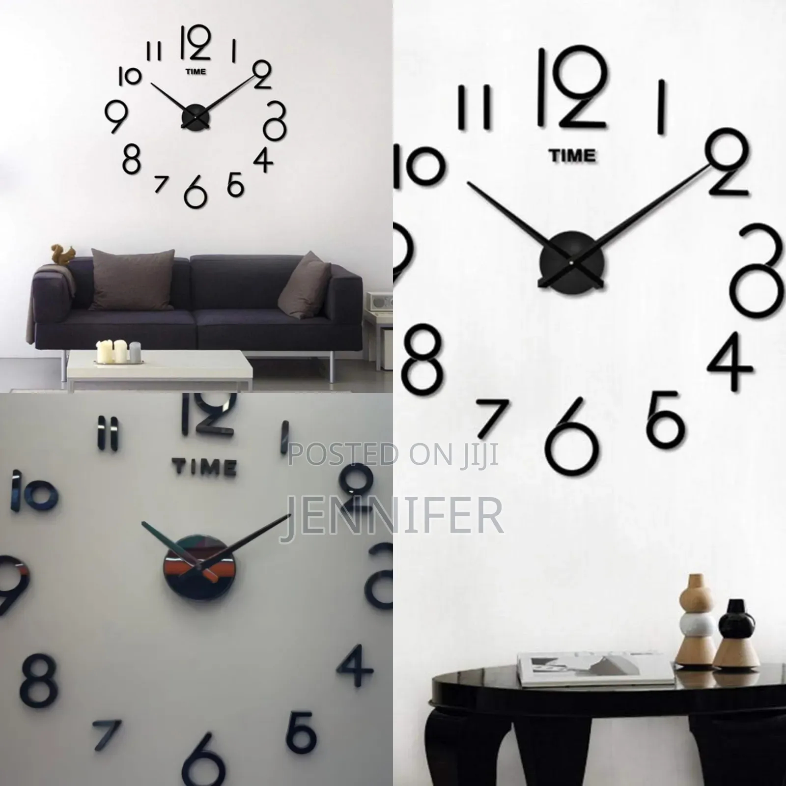 Framless Large Wall Clock