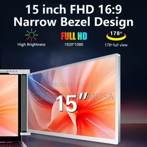 15 Inches Portable Triple-Screen Monitor for Laptops (15-17"