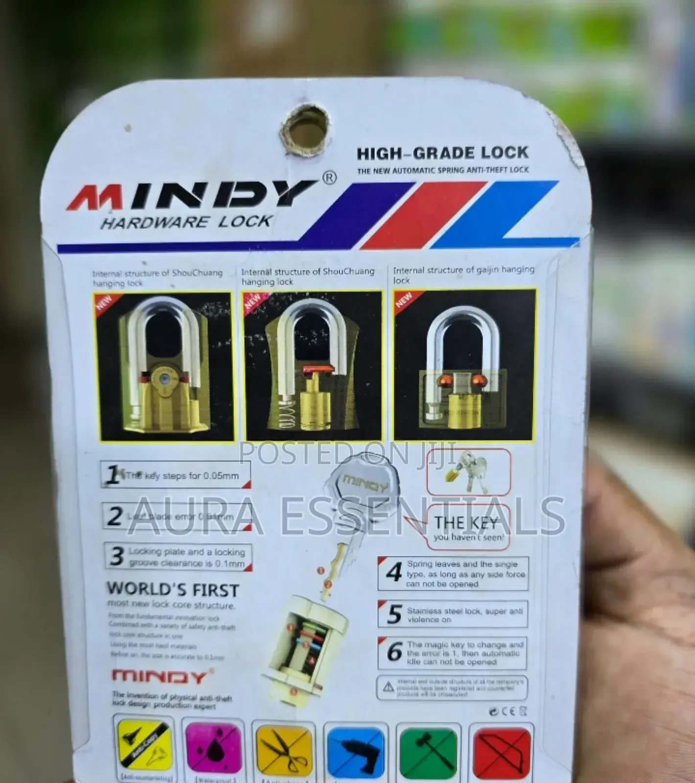 Mindy Round Shape Shackle Padlock