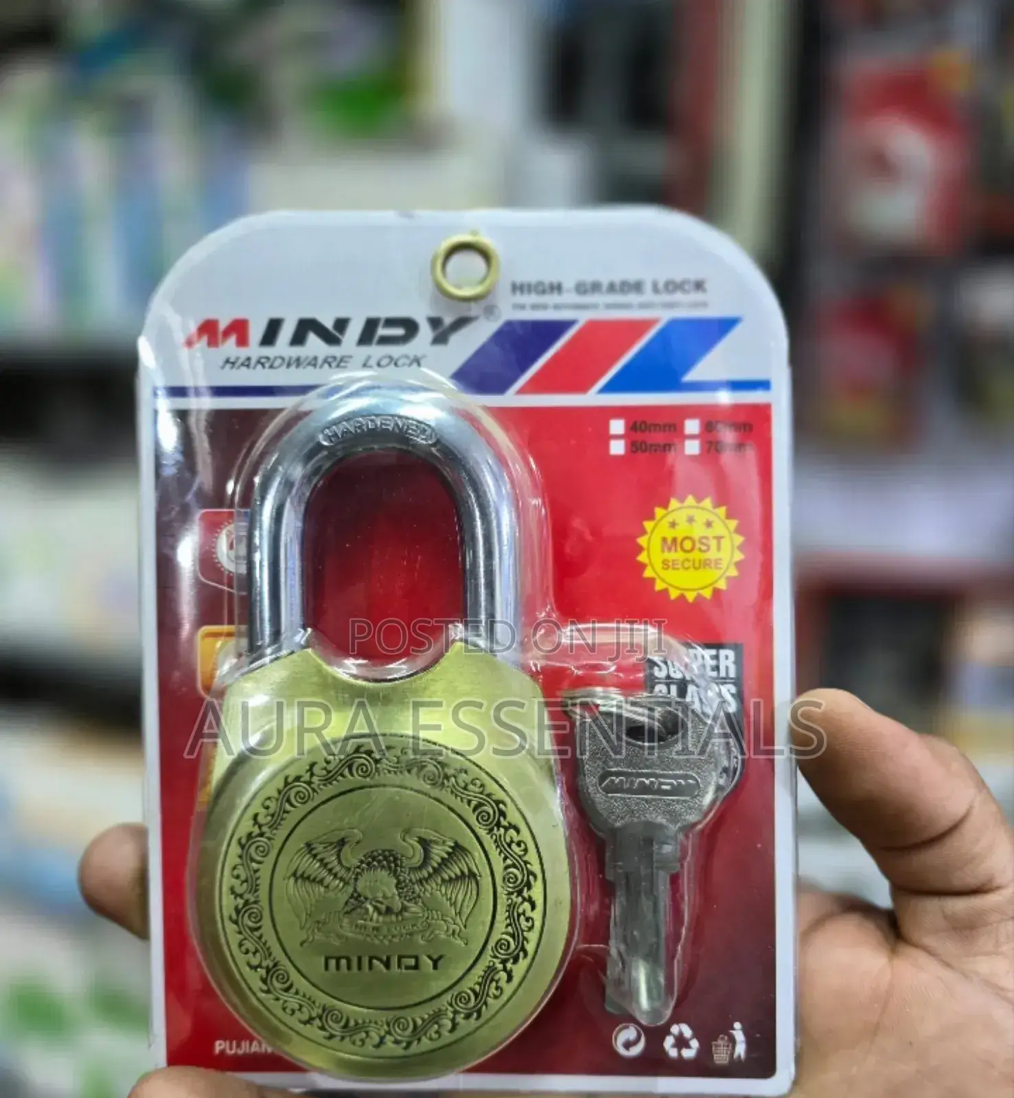 Mindy Round Shape Shackle Padlock