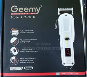 Model Gm-6018 Professional Geemy Hair Clipper