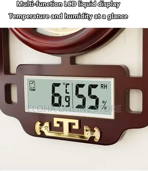 Goldcolor Dial With Digital Date and Month Display Wallclock