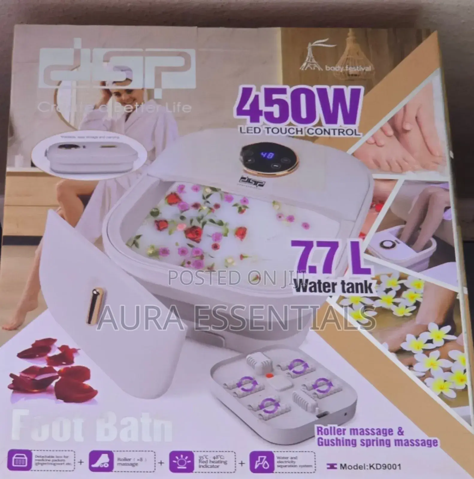 Dsp Kf9000 Electric Foot Bath 7.7ltr