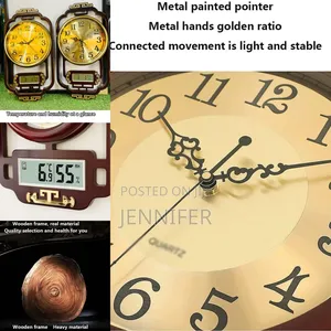 2 in 1 Digital and Analog Wooden Wall Clock