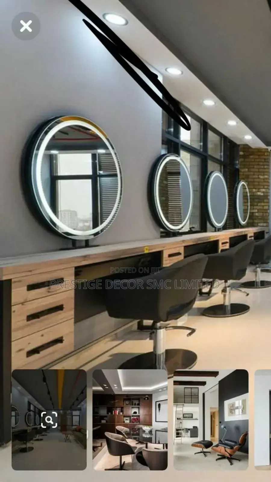 Unique Circular.Saloon Mirrors.Mm