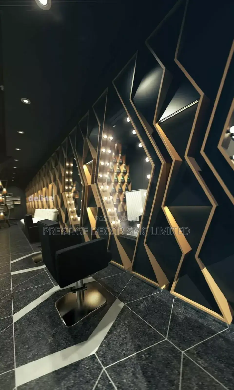 Wide Elegant Salon Mirrors