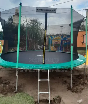 12ft Top Quality Army Green Trampoline Spring Pad Safety