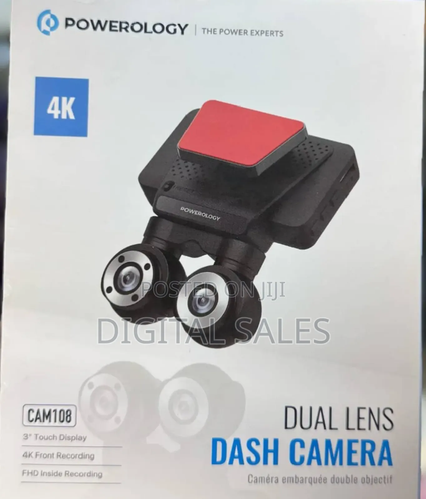 Powerology Dual Lens Dash Camera 