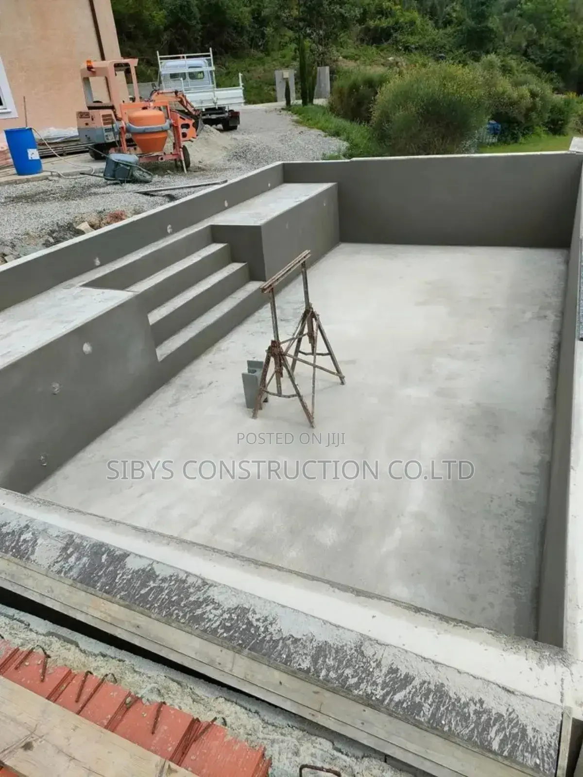 Tilling for Swimming Pool